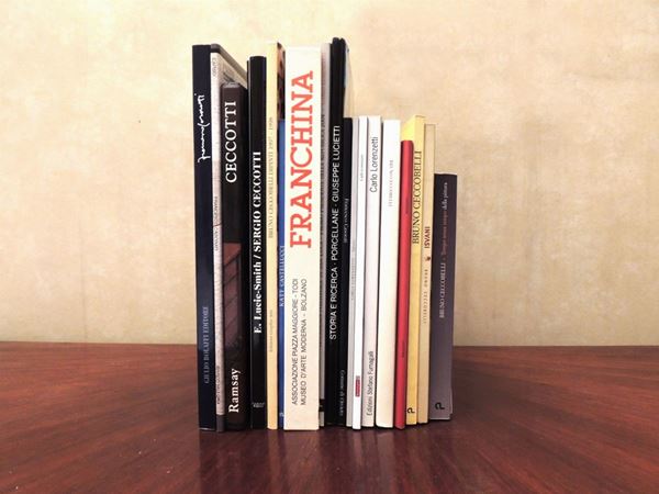 Sedici libri d'arte: Francesco Casorati, Sergio Ceccotti, Bruno Ceccobelli, Carlo Lorenzetti e altri