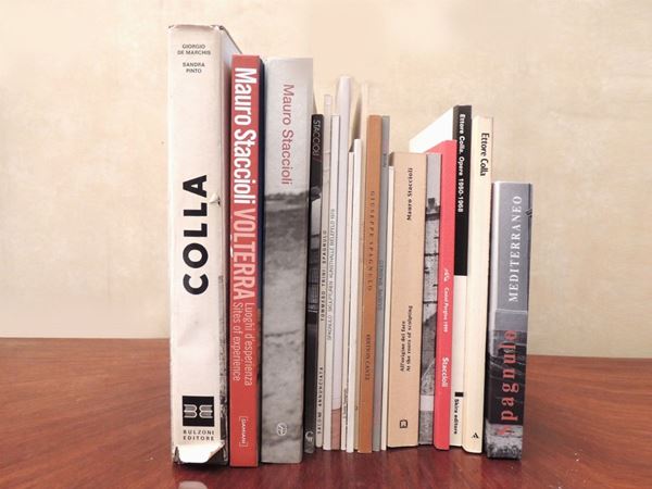 Twelve Art Books: Ettore Colla, Mauro Staccioli and Giuseppe Spagnulo  - Auction Laura Tansini's Art Library - Maison Bibelot - Casa d'Aste Firenze - Milano