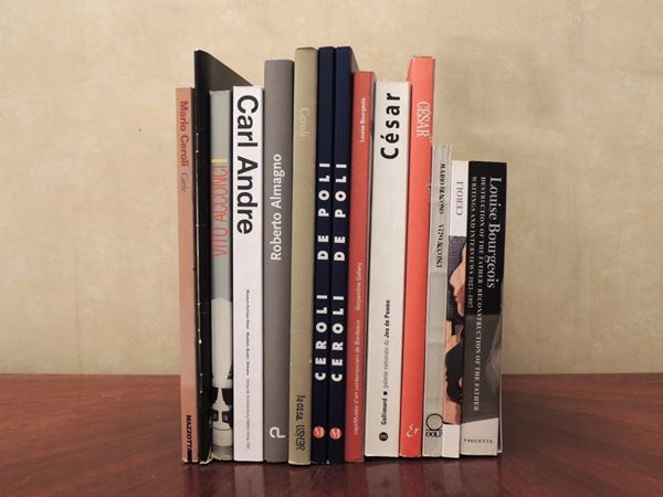 Dodici libri su artisti del Novecento: Mario Ceroli, Louise Bourgeois, Vito Acconci, César e altri