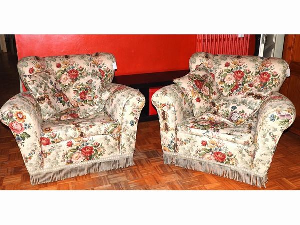 A Pair of Upholstered Armchairs