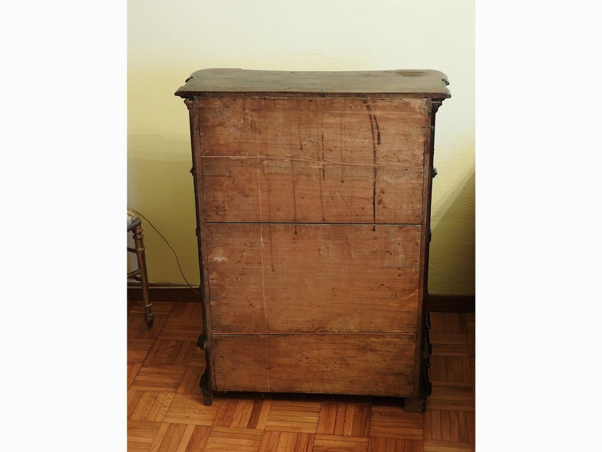 Inginocchiatoio in Radica e Legno Ebanizzato