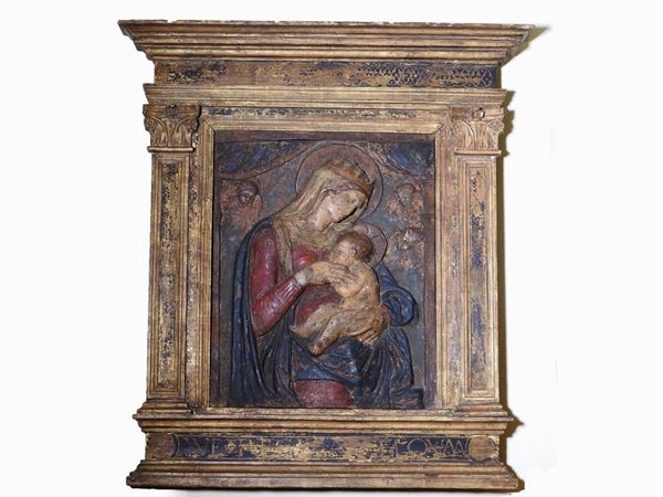 Scuola senese del XVI secolo - Madonna with Child