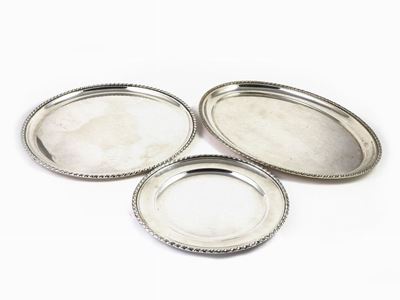 Tre Vassoietti in Argento