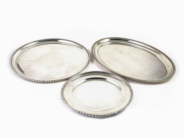 Three Silver Trays