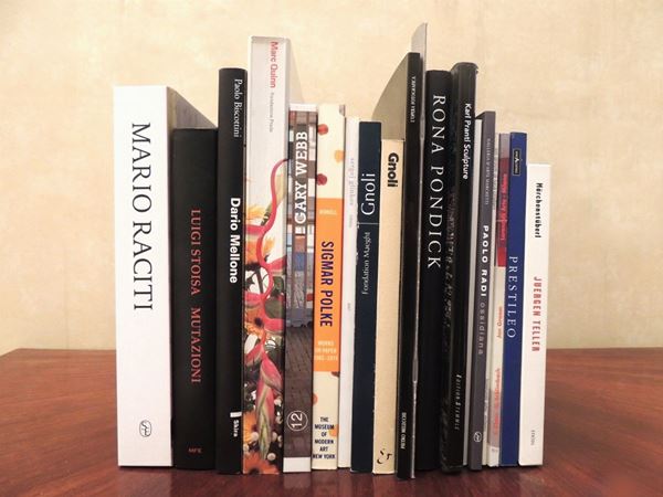 Sedici libri su artisti contemporanei  - Asta La Biblioteca d'arte di Laura Tansini - Maison Bibelot - Casa d'Aste Firenze - Milano