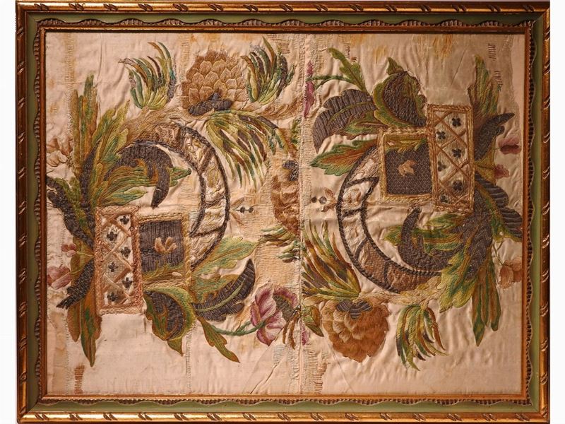 Lotto di Antichi Frammenti di Tessuto