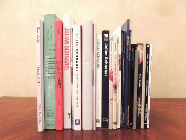 Nineteen Books on Contemporary Artists: Schnabel, Mori, Shapiro and Others  - Auction Laura Tansini's Art Library - Maison Bibelot - Casa d'Aste Firenze - Milano
