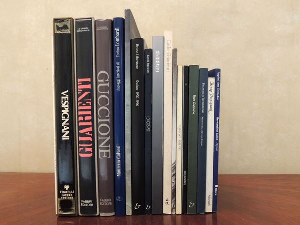Sixteen Books on Twentieth Century Artists: Vespignani, Guarienti, Guccione, Liberatore and Others