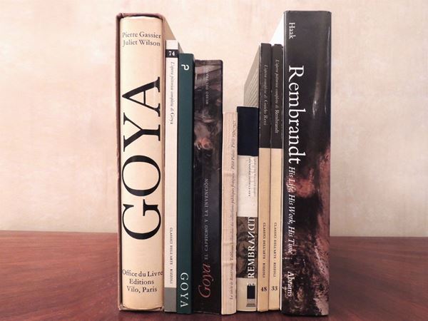 Nine Art Books on Goya, Rembrandt and Reni