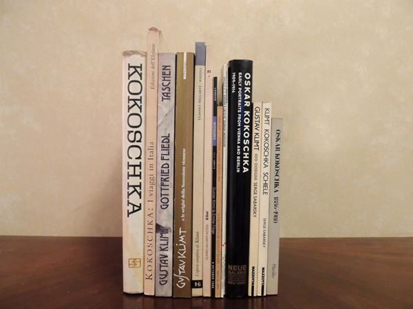 Dieci libri su Klimt e Kokoschka  - Asta La Biblioteca d'arte di Laura Tansini - Maison Bibelot - Casa d'Aste Firenze - Milano