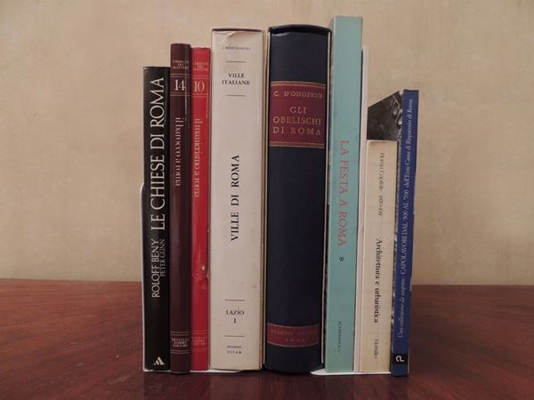 Otto libri sull'arte a Roma  - Asta La Biblioteca d'arte di Laura Tansini - Maison Bibelot - Casa d'Aste Firenze - Milano