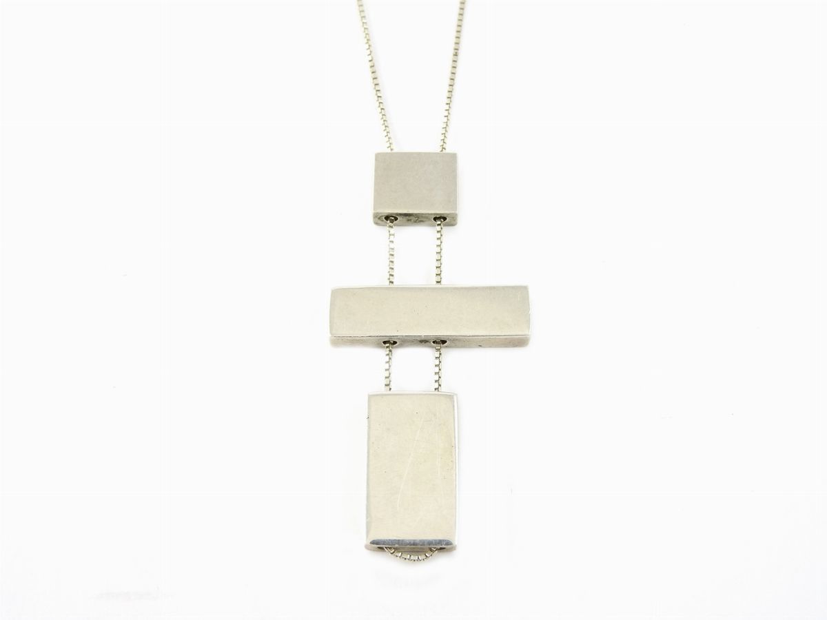 Catenina a Maglia Veneziana con Croce Componibile Gucci in Argento