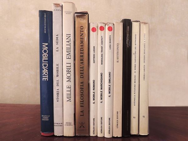 Eleven Books on Furniture  - Auction Laura Tansini's Art Library - Maison Bibelot - Casa d'Aste Firenze - Milano