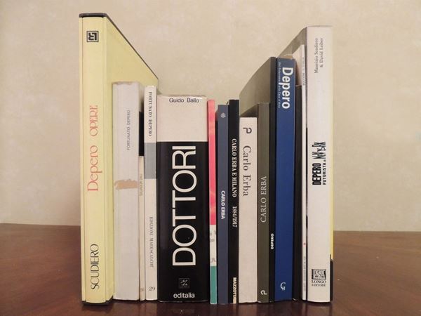 Undici libri d'arte sul Futurismo: Erba, Depero, Dottori  - Asta La Biblioteca d'arte di Laura Tansini - Maison Bibelot - Casa d'Aste Firenze - Milano