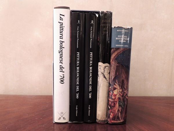 Quattro libri sull'arte a Bologna  - Asta La Biblioteca d'arte di Laura Tansini - Maison Bibelot - Casa d'Aste Firenze - Milano