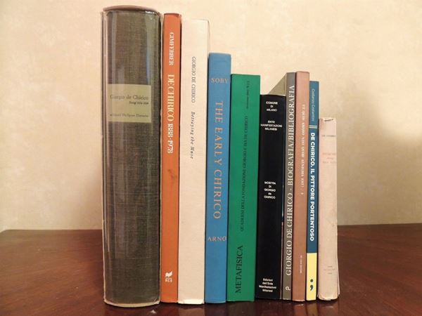 Ten Art Books on Giorgio de Chirico  - Auction Laura Tansini's Art Library - Maison Bibelot - Casa d'Aste Firenze - Milano