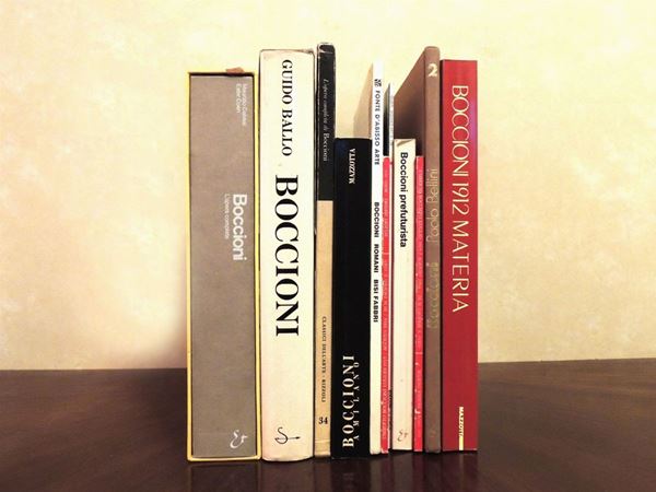 Dieci libri d'arte su Umberto Boccioni  - Asta La Biblioteca d'arte di Laura Tansini - Maison Bibelot - Casa d'Aste Firenze - Milano