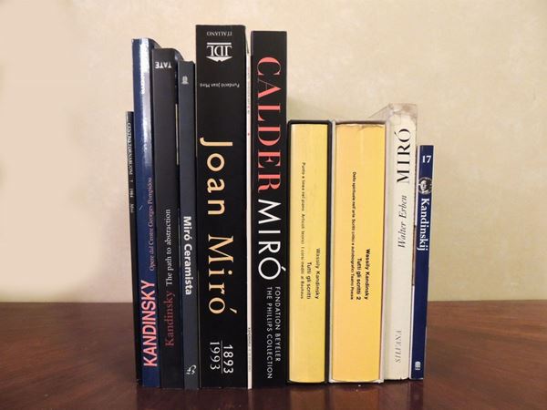 Nove libri d'arte su Kandinsky e Mirò  - Asta La Biblioteca d'arte di Laura Tansini - Maison Bibelot - Casa d'Aste Firenze - Milano