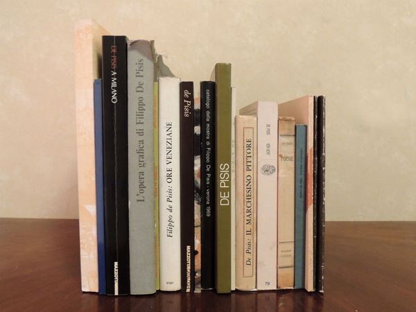 Dodici libri d'arte su Filippo De Pisis  - Asta La Biblioteca d'arte di Laura Tansini - Maison Bibelot - Casa d'Aste Firenze - Milano