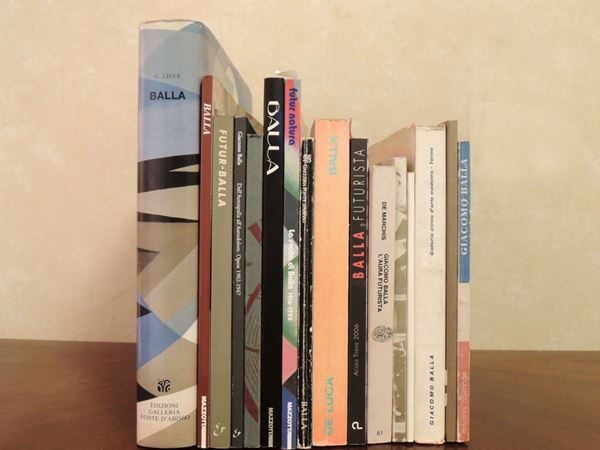 Sedici libri d'arte su Giacomo Balla  - Asta La Biblioteca d'arte di Laura Tansini - Maison Bibelot - Casa d'Aste Firenze - Milano