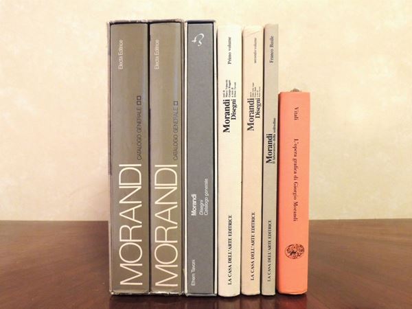 Sette libri d'arte su Giorgio Morandi  - Asta La Biblioteca d'arte di Laura Tansini - Maison Bibelot - Casa d'Aste Firenze - Milano
