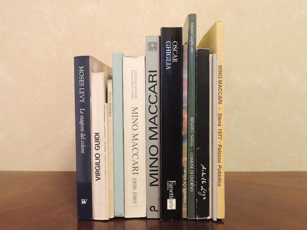 Dodici libri su pittori italiani del Novecento: Moses Levy, Renato Natali, Virgilio Guidi e altri