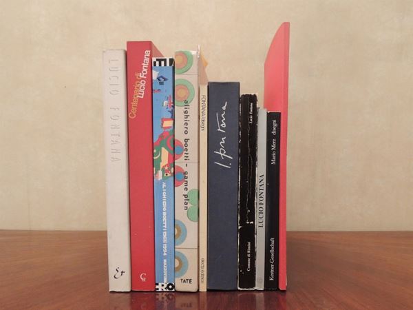 Dieci libri su artisti contemporanei: Lucio Fontana e Alighiero Boetti  - Asta La Biblioteca d'arte di Laura Tansini - Maison Bibelot - Casa d'Aste Firenze - Milano
