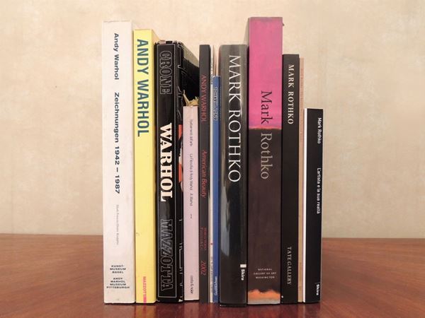 Undici libri d'arte su Andy Warhol e Mark Rothko  - Asta La Biblioteca d'arte di Laura Tansini - Maison Bibelot - Casa d'Aste Firenze - Milano