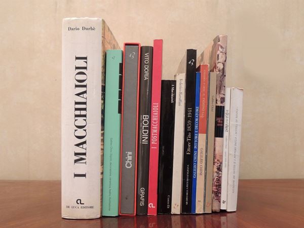 Quindici libri su artisti italiani del XIX e del XX secolo  - Asta La Biblioteca d'arte di Laura Tansini - Maison Bibelot - Casa d'Aste Firenze - Milano