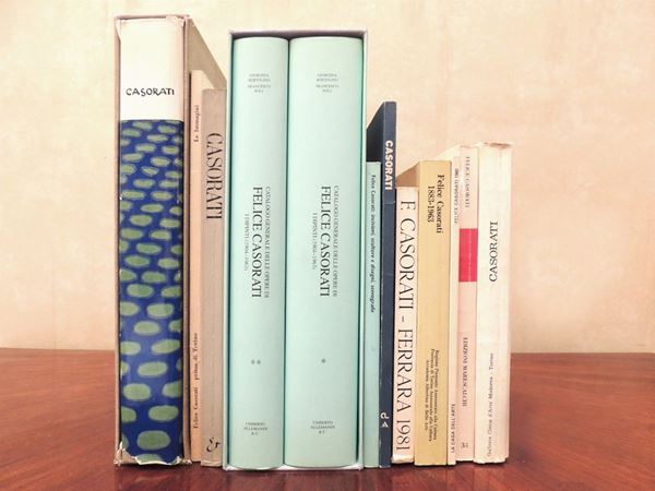 Tredici libri d'arte su Felice Casorati  - Asta La Biblioteca d'arte di Laura Tansini - Maison Bibelot - Casa d'Aste Firenze - Milano
