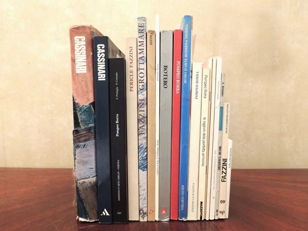 Diciassette libri su artisti contemporanei: Cassinari, Borra, Fazzini, Botero e altri