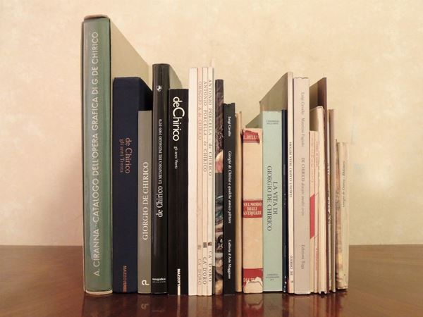 Sedici libri d'arte su Giorgio de Chirico  - Asta La Biblioteca d'arte di Laura Tansini - Maison Bibelot - Casa d'Aste Firenze - Milano