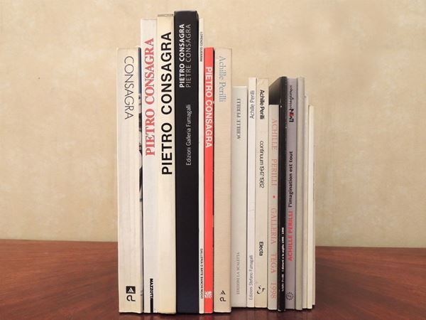 Sedici libri d'arte su Consagra, Guerrini e Perilli  - Asta La Biblioteca d'arte di Laura Tansini - Maison Bibelot - Casa d'Aste Firenze - Milano