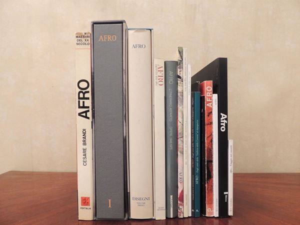 Sedici libri d'arte su Afro  - Asta La Biblioteca d'arte di Laura Tansini - Maison Bibelot - Casa d'Aste Firenze - Milano