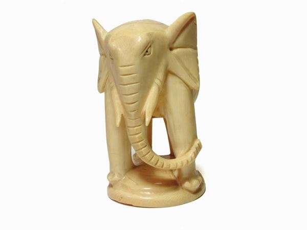 *A Ivory Figure Of Elephant