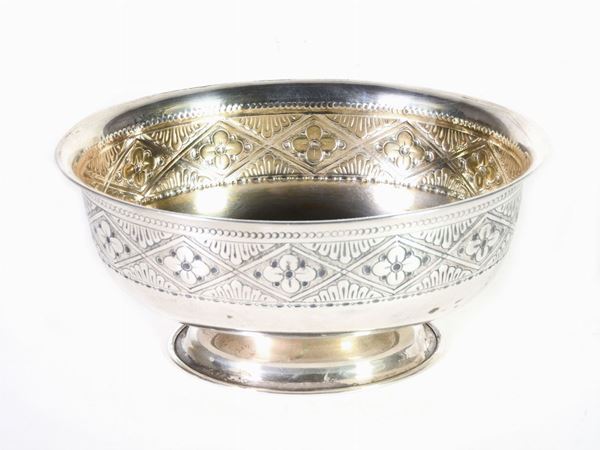 An Oval Silver Bon Bon Bowl