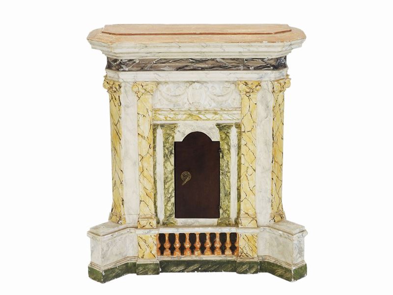 Tabernacolo in Gesso Policromo