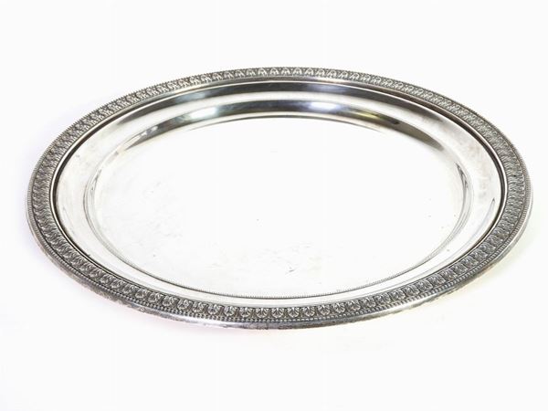 A Round Silver Tray