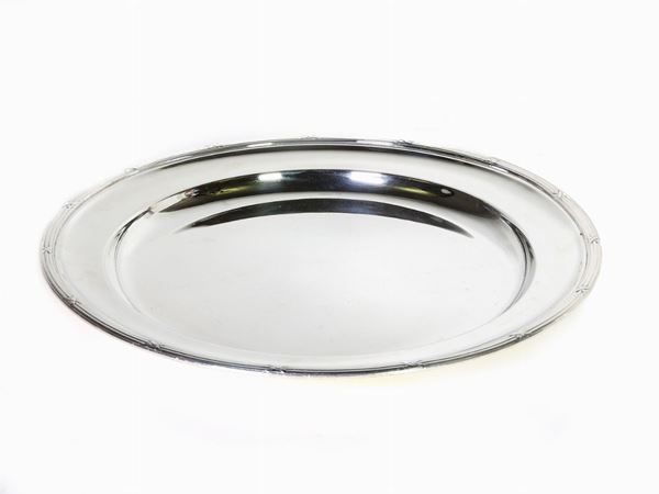 A Round Silver-plated Tray