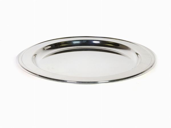A Round Silver-plated Tray