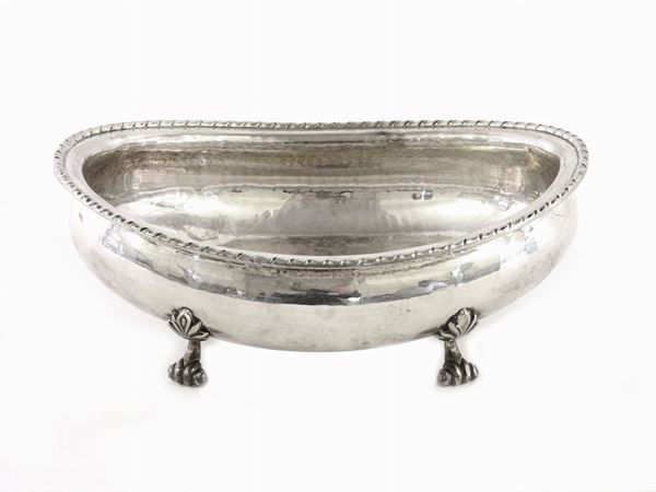 An Oval Silver Bon Bon Bowl
