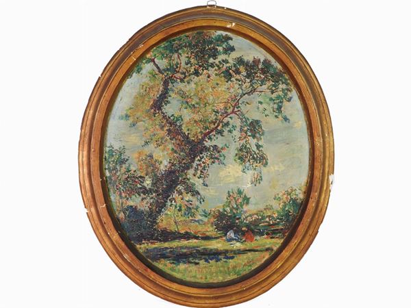 Ferruccio Manganelli - Landscape with Figures