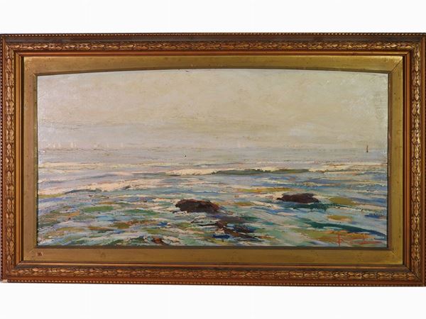 Ferruccio Rontini - Seascape, first quarter of 20th Century