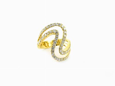 Anello in Oro Giallo e Diamanti