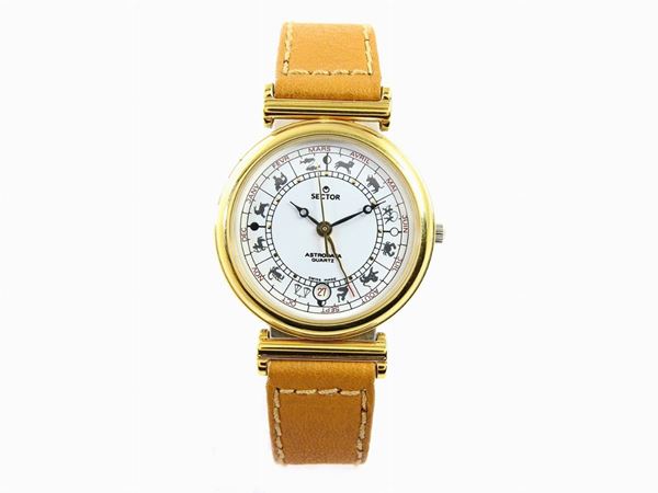 Stainless steel and yellow gold plated Sector gentlemen wristwatch
