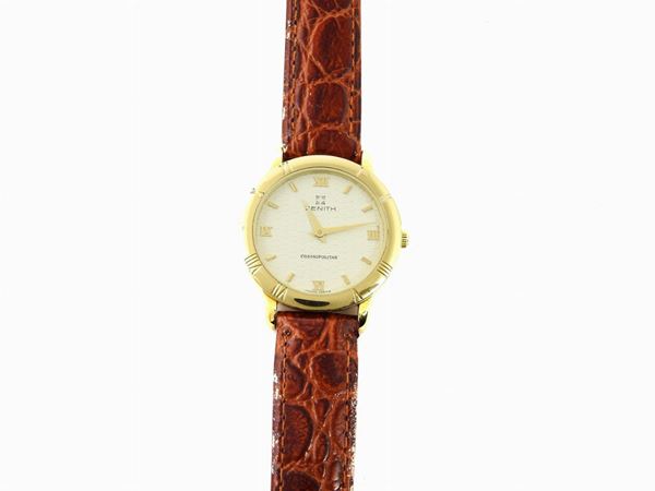 Stainless steel and yellow gold laminated Zenith ladies wristwatch