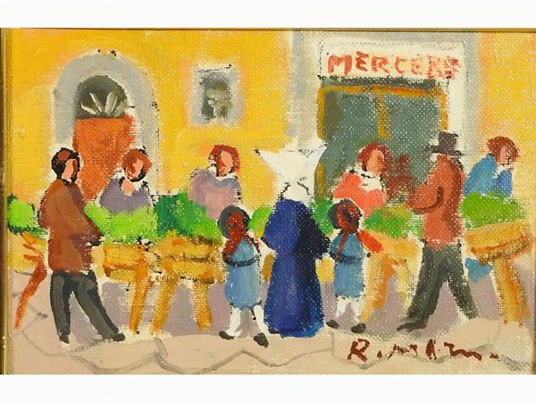 Rodolfo Marma : Local Market  ((1923-1999))  - Auction Modern and Contemporary Art - III - Maison Bibelot - Casa d'Aste Firenze - Milano