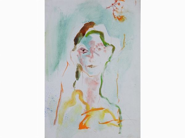 Ernesto Treccani : Female Portrait  ((1920-2009))  - Auction Modern and Contemporary Art - III - Maison Bibelot - Casa d'Aste Firenze - Milano