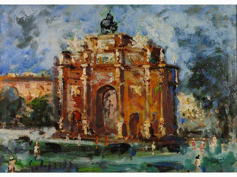 Emanuele Cappello - Veduta Dell'arco di Trionfo a Firenze