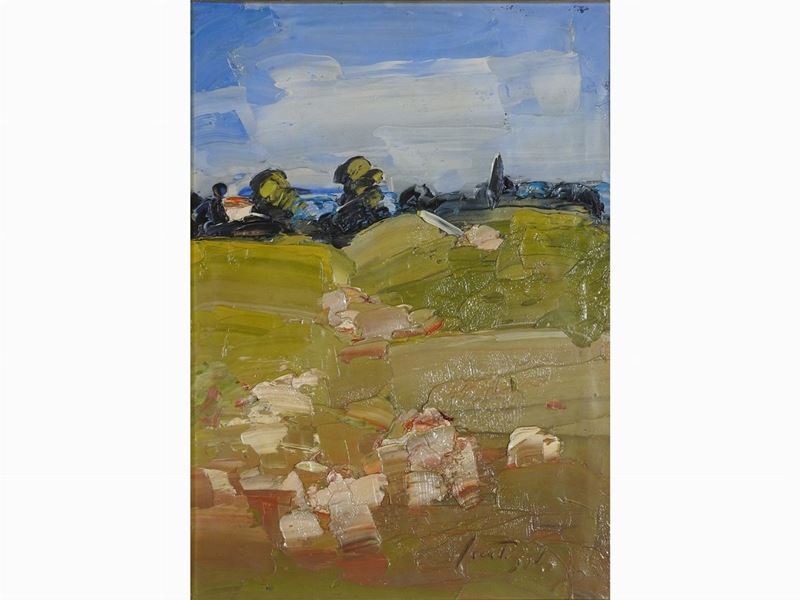 Sergio Scatizzi - Paesaggio in Primavera